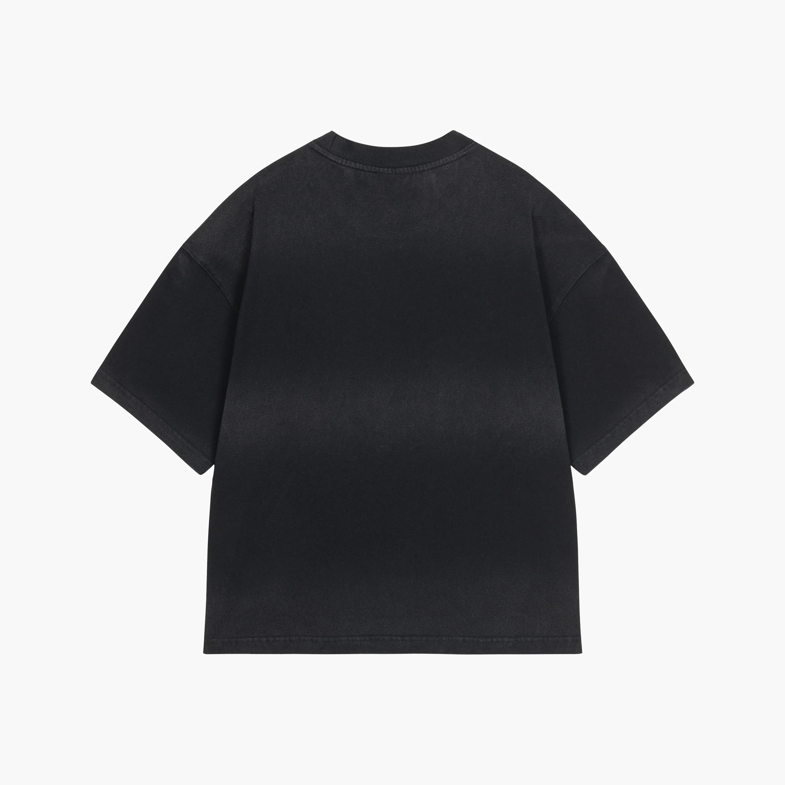 Black Washed Denim Tribal T-shirt - Image 3