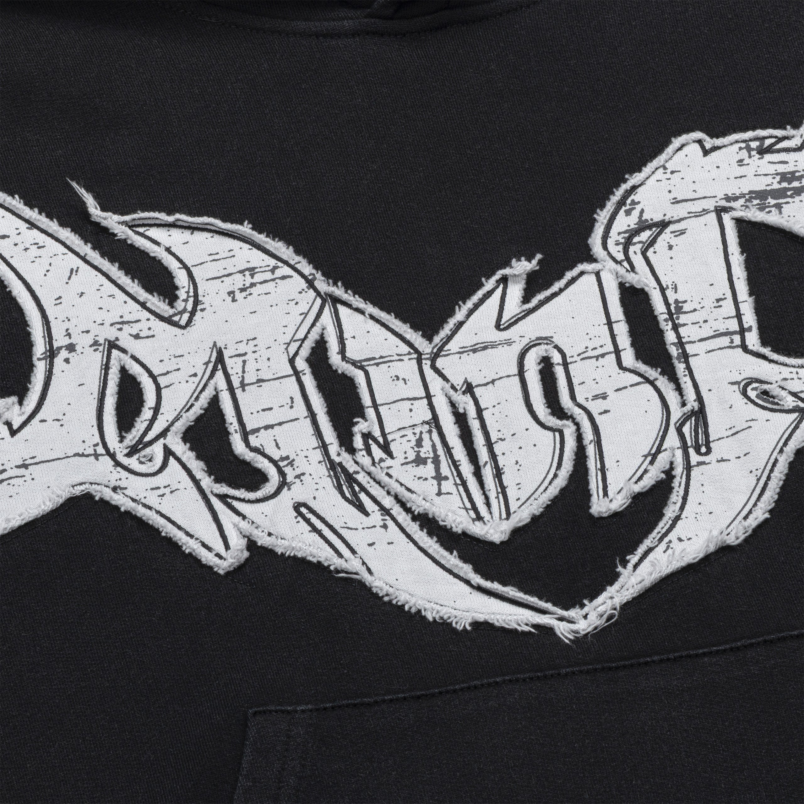 Black Washed Tribal Hoodie - Image 2