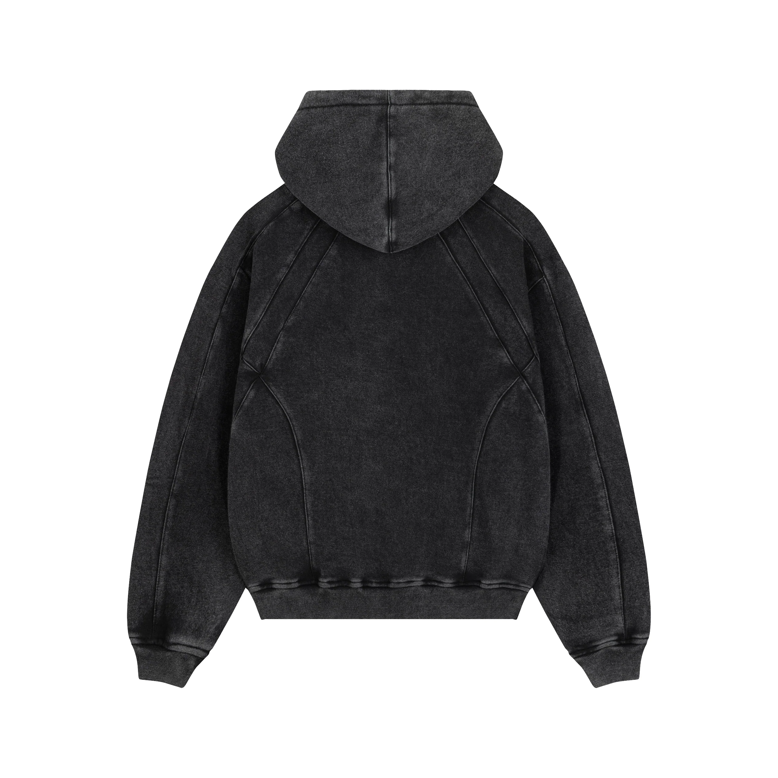 Graphite Washed Boxy Basic Hoodie - Image 4
