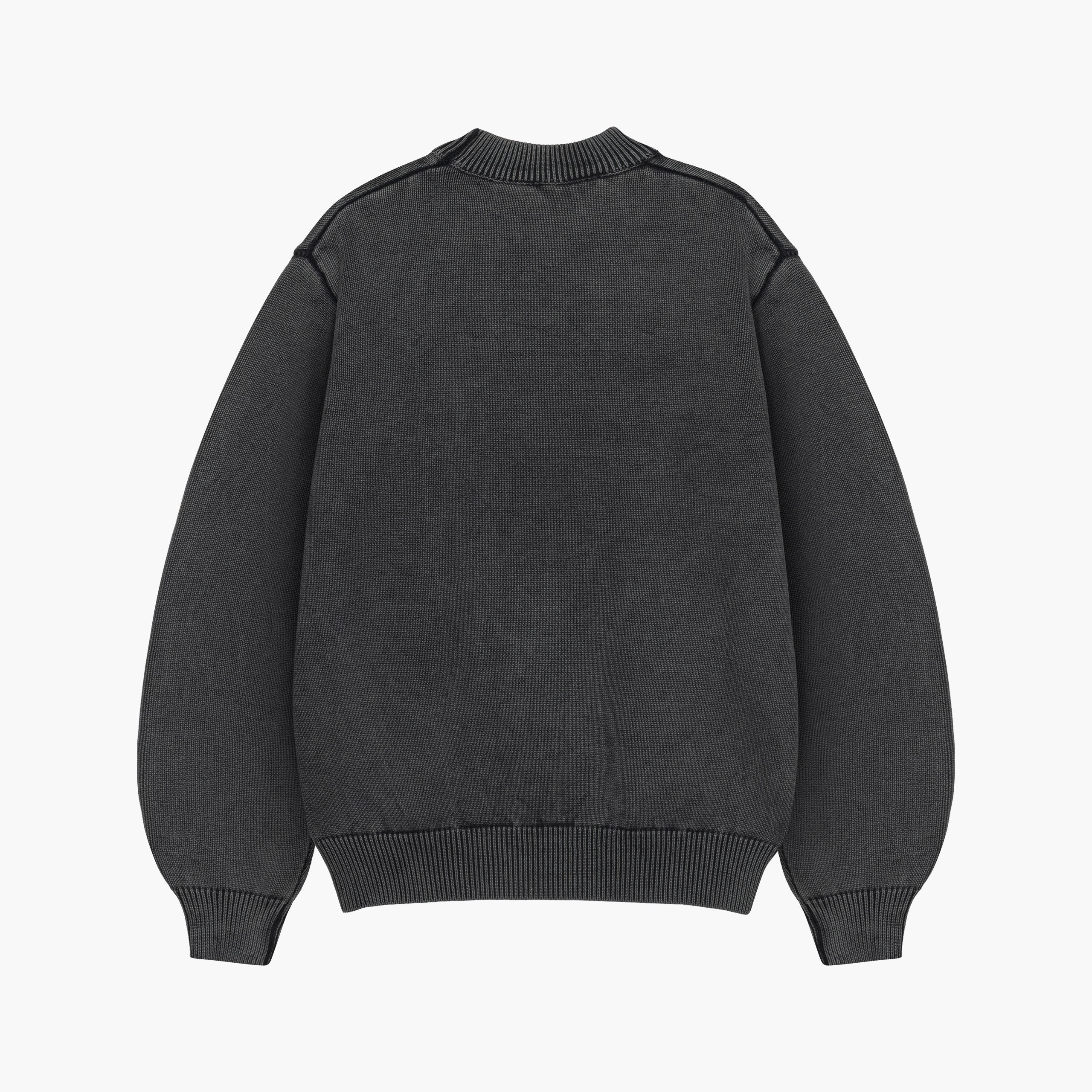 Graphite Washed Logo Sweater - Image 3