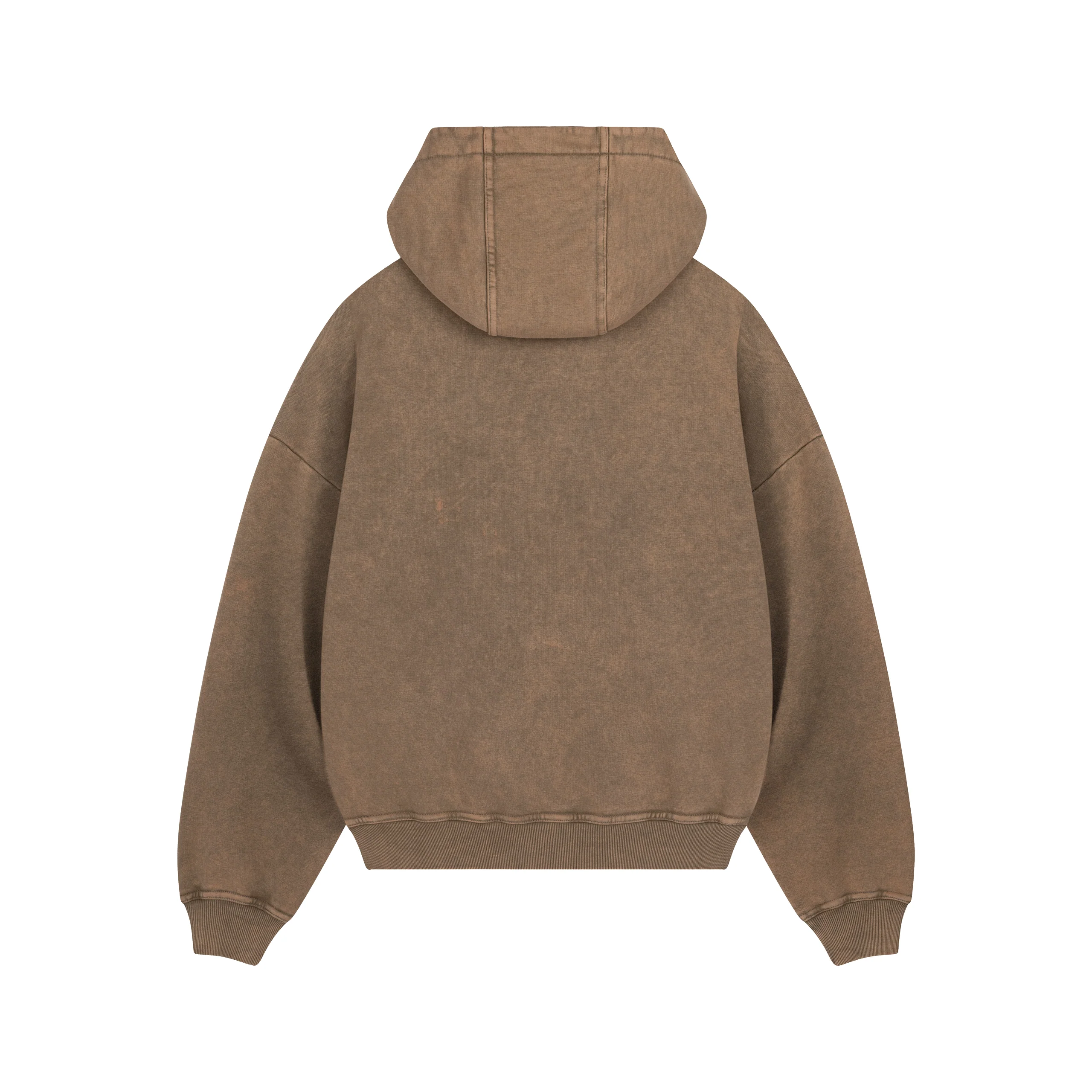 Washed Series Brown Hoodie - Image 7