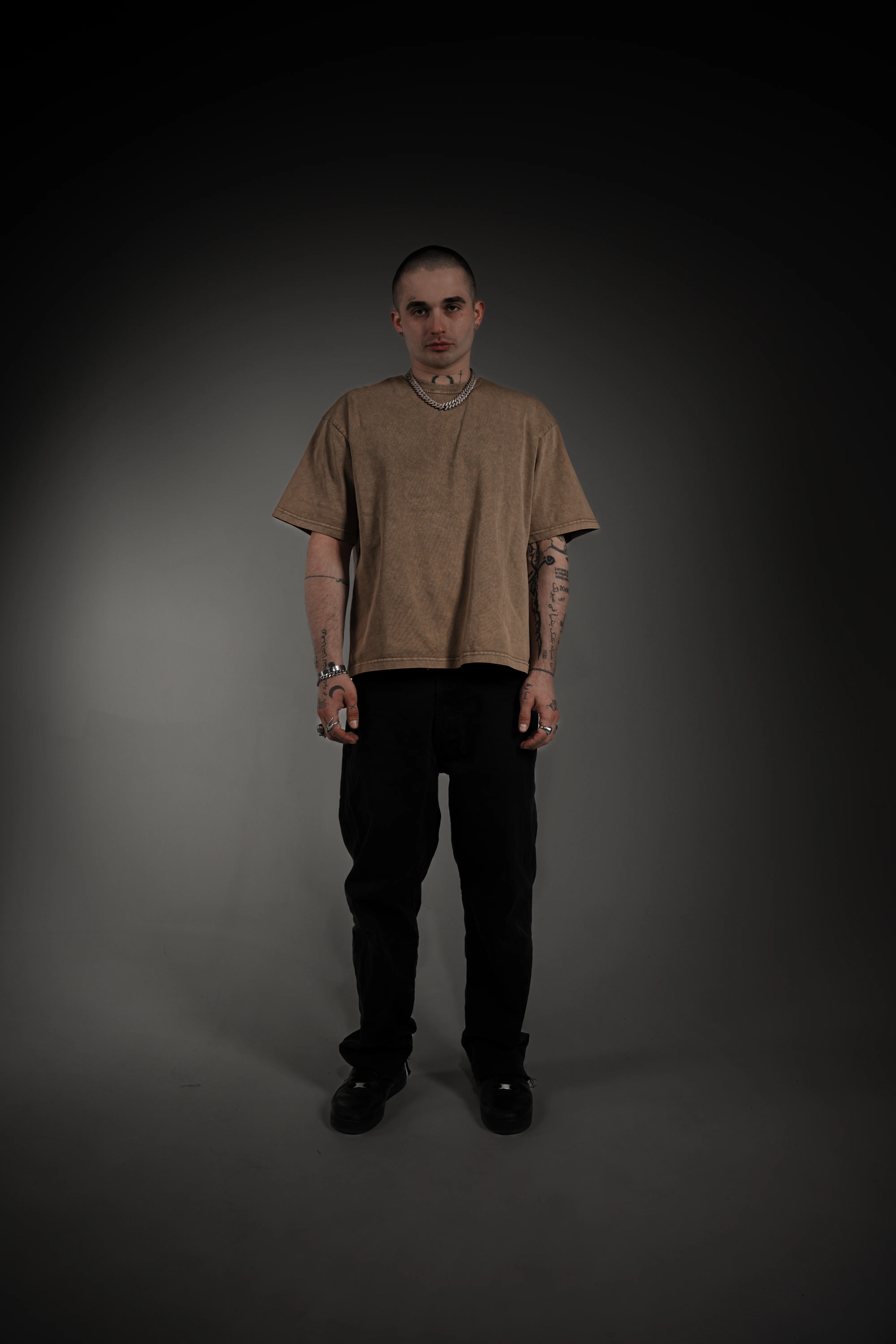 Washed Series Brown T-shirt - Image 4