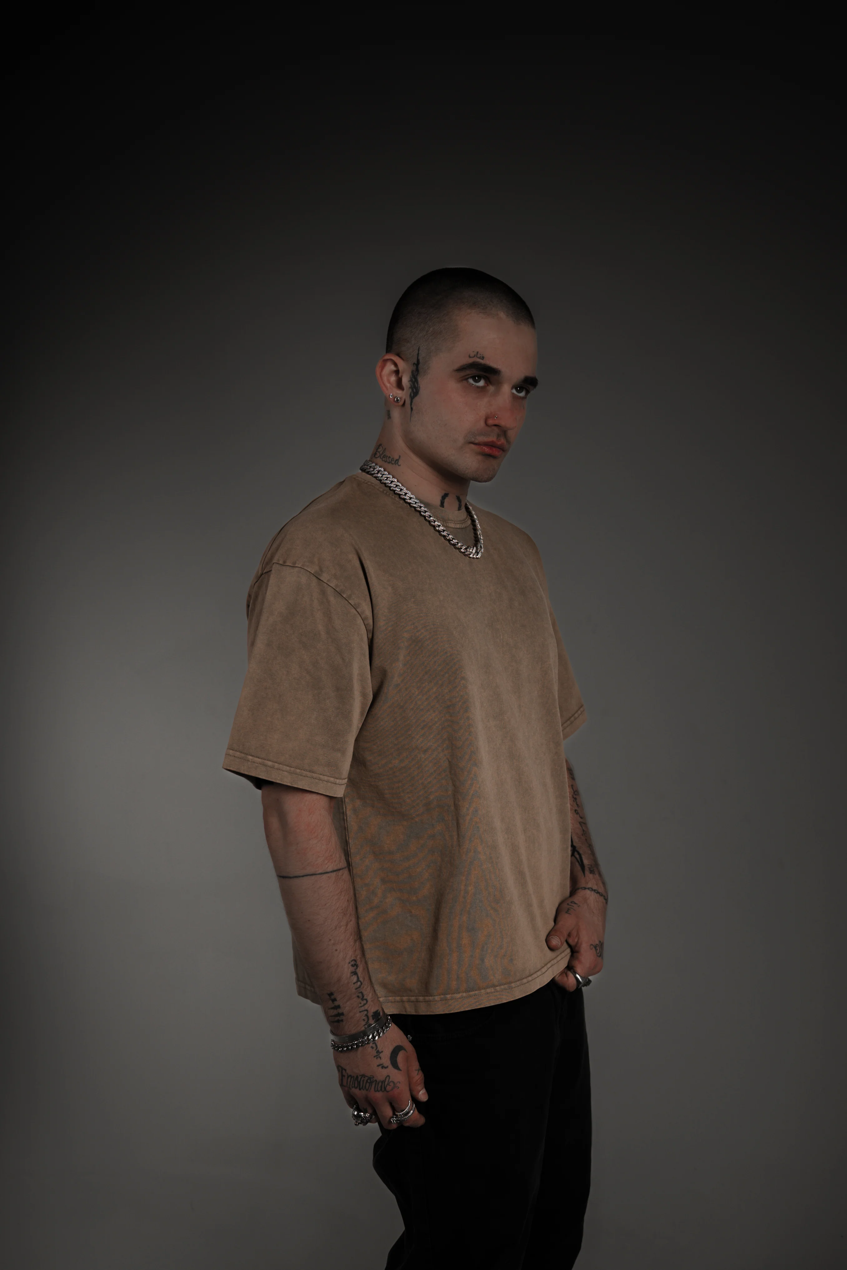 Washed Series Brown T-shirt - Image 8