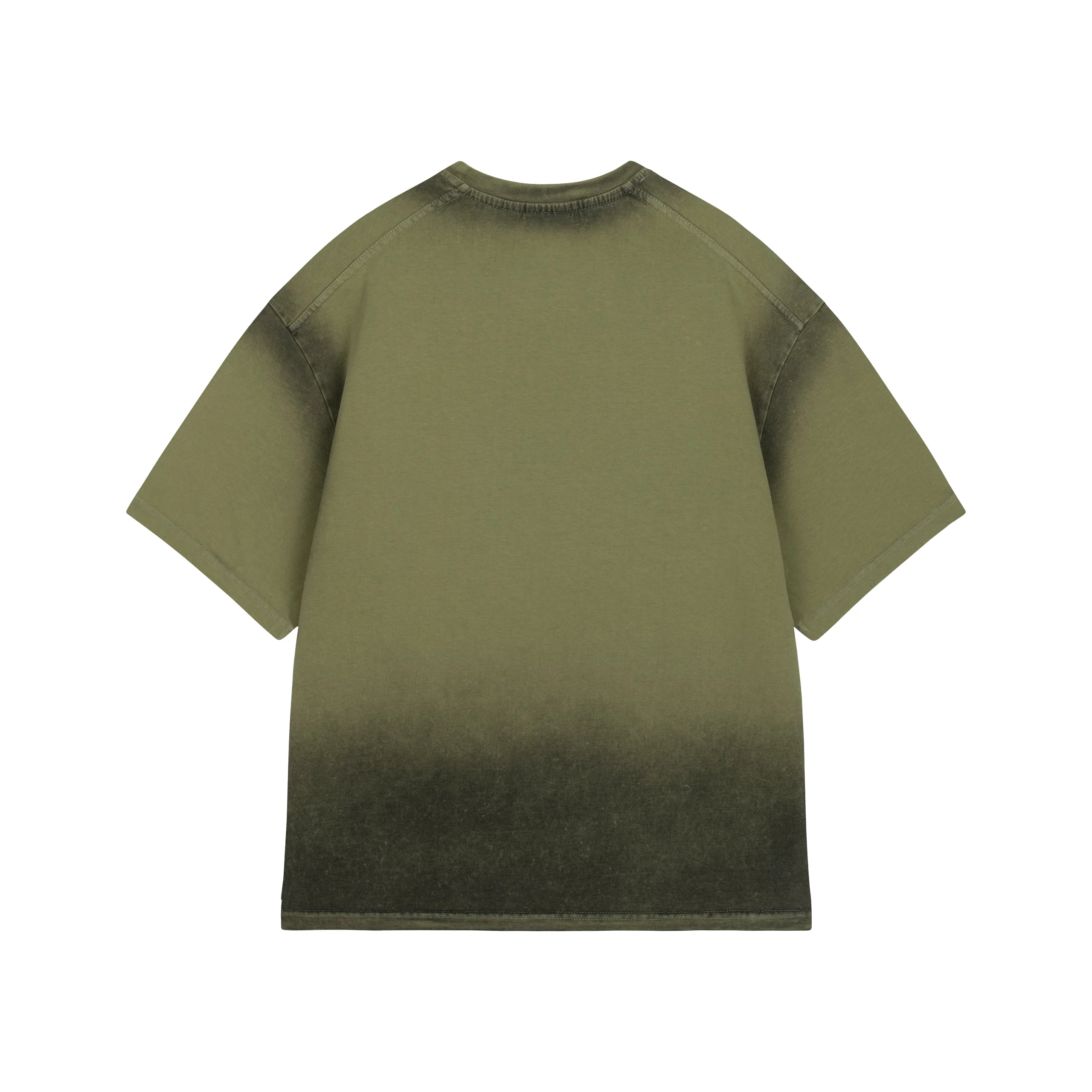 Washed Series Olive Green T-shirt - Image 3