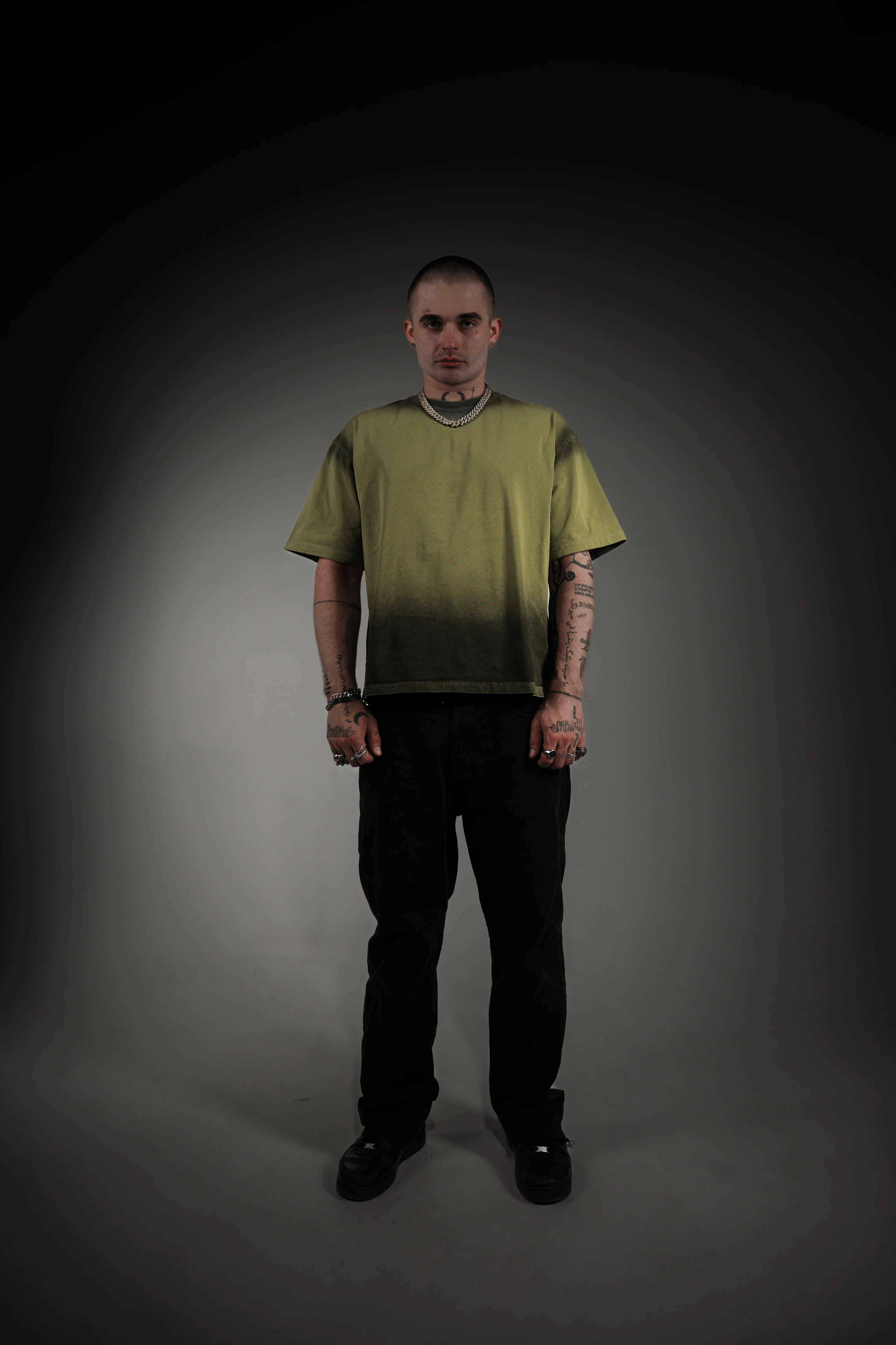 Washed Series Olive Green T-shirt - Image 4