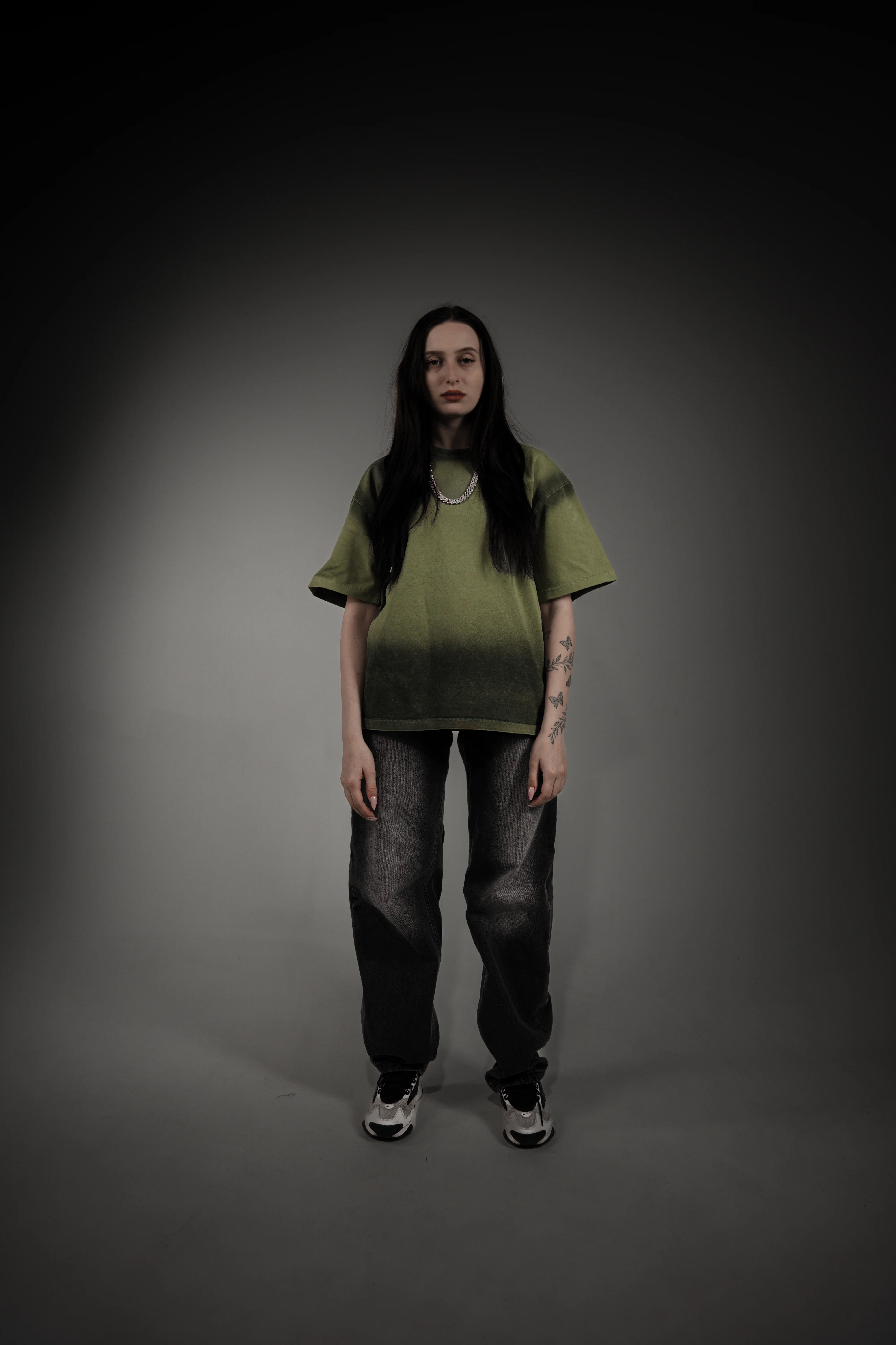 Washed Series Olive Green T-shirt - Image 7