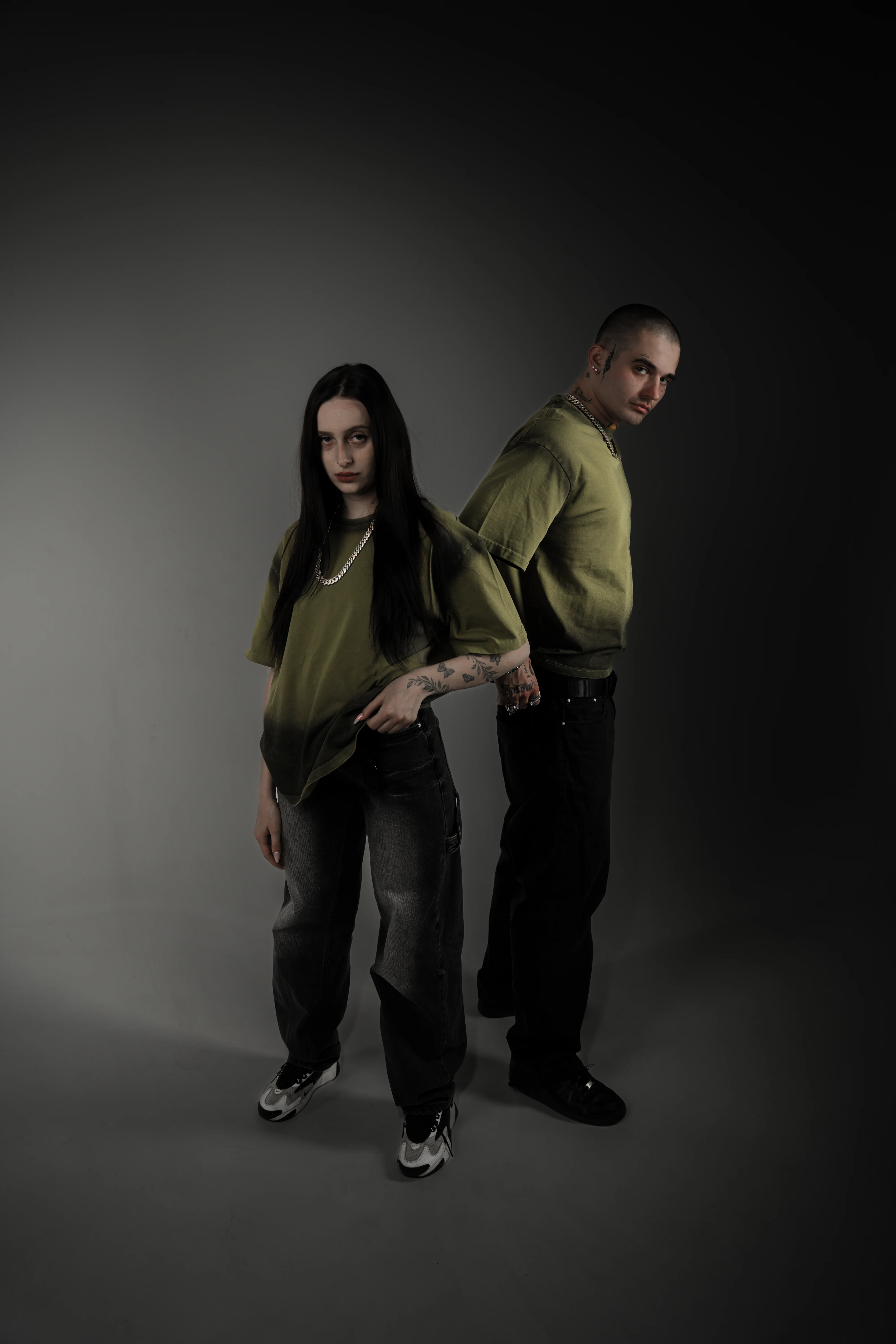 Washed Series Olive Green T-shirt - Image 9